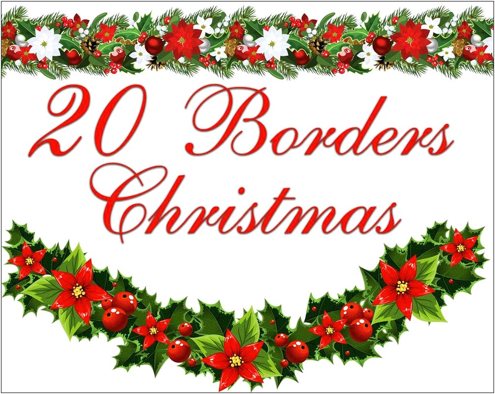 ﻿free Christmas Border Templates For Word