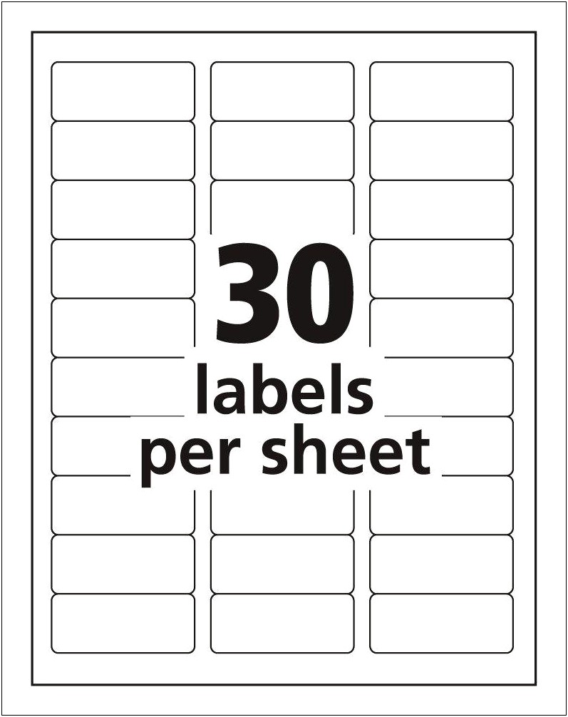 1 X 2 5 8 Label Template Download