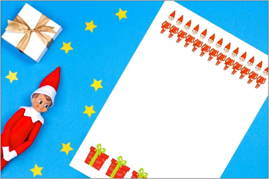 2 Elf On The Shelf Letter Template Download