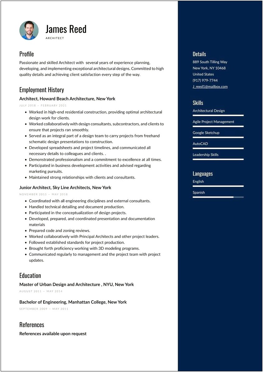 2018 Great Resume Examples Applications Architect