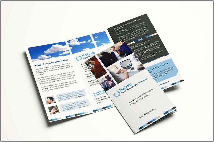 3 Sided Brochure Template Powerpoint Download