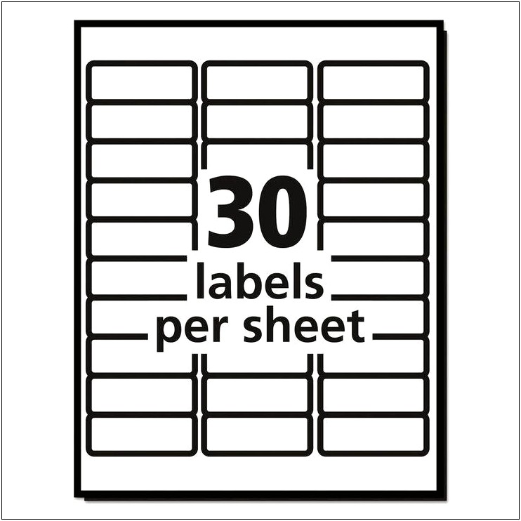 30 Per Sheet Mailing Label Download Template