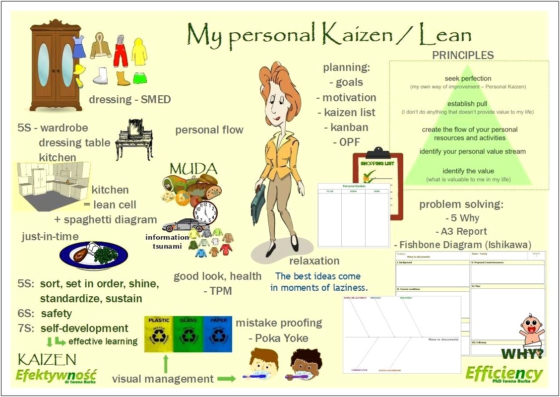5s Lean Kaizen Principles Resume Examples