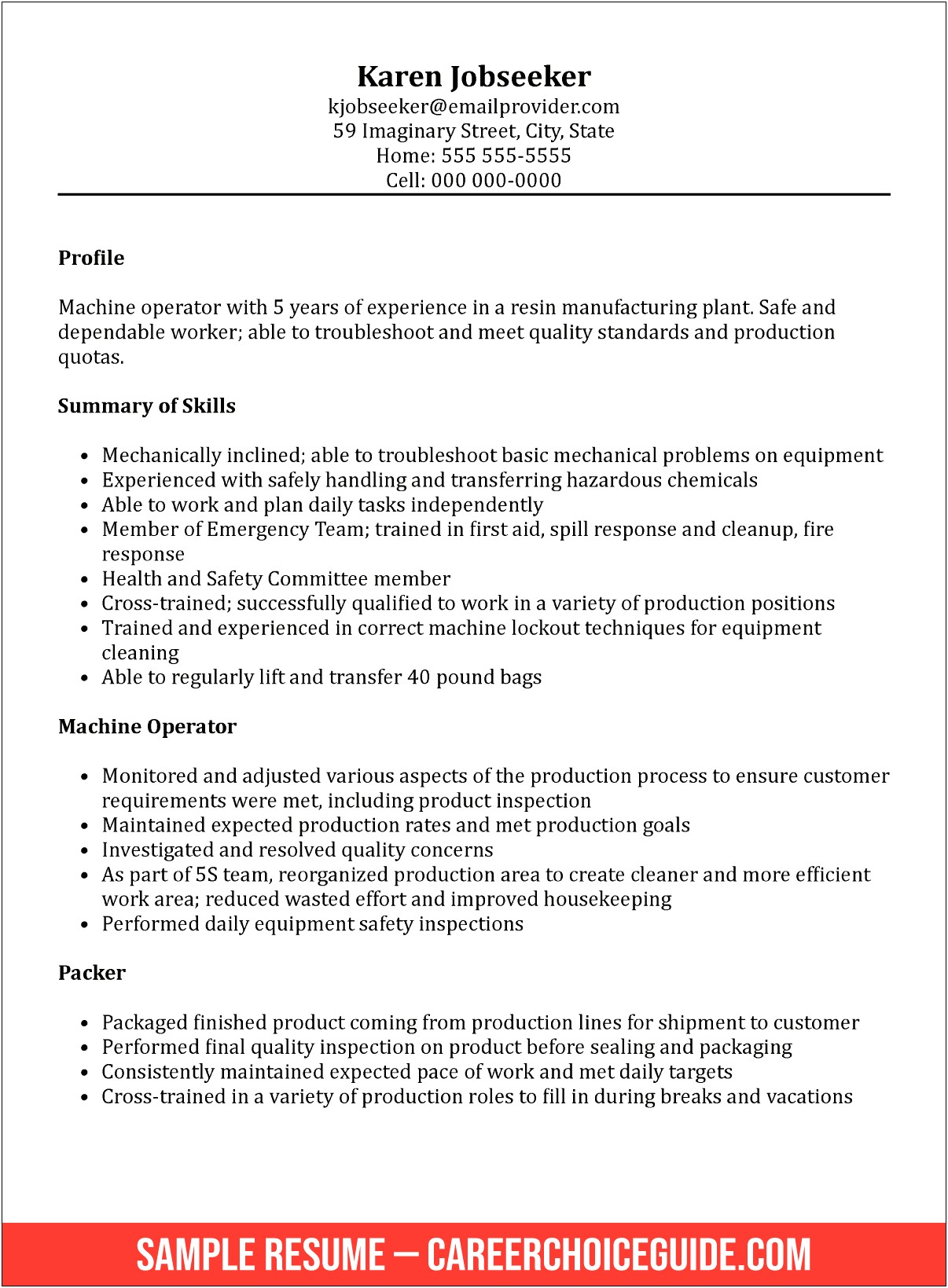 A Good Functional Summary On A Resume