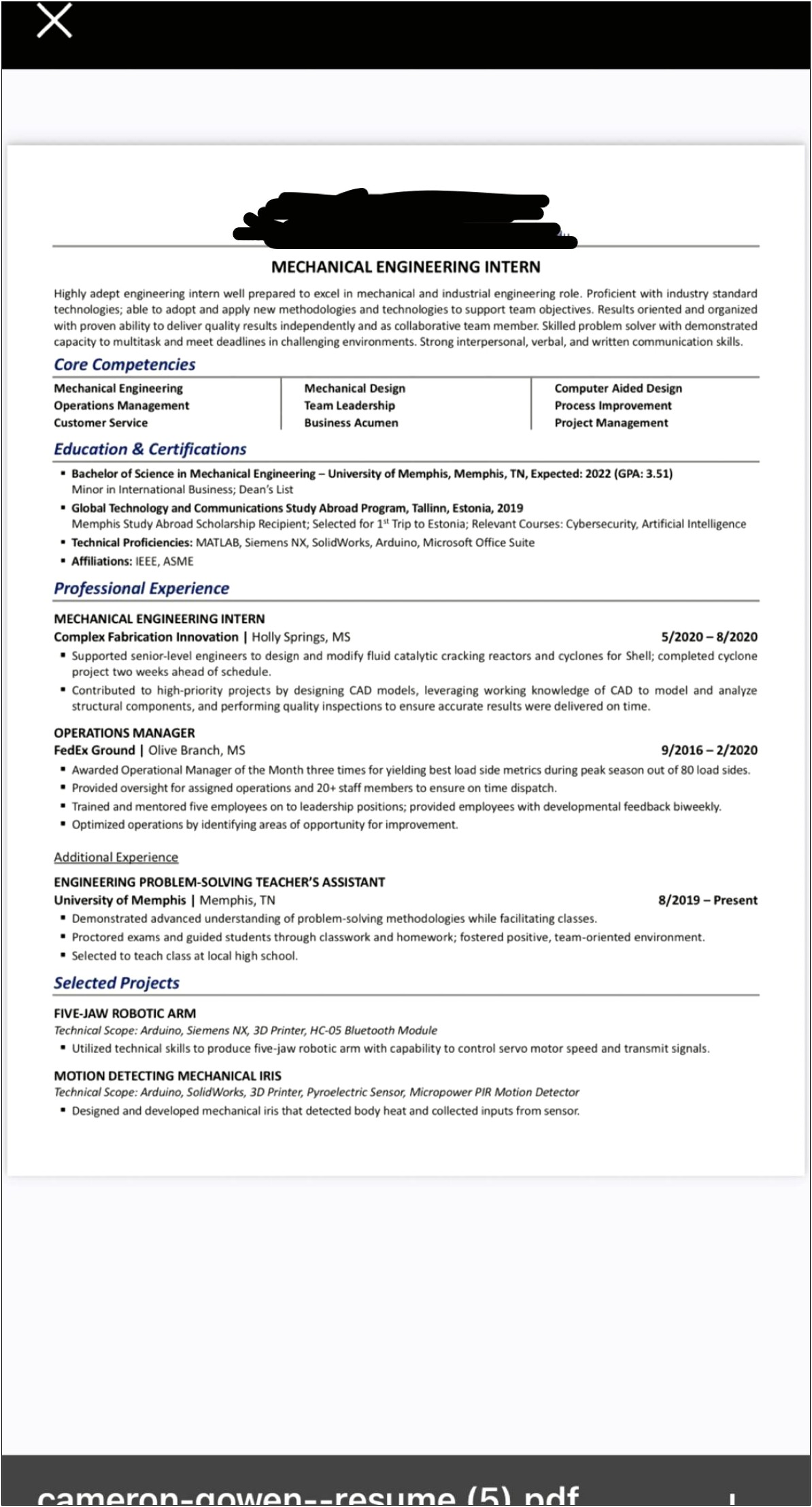 A Great Resume For Fedex Manager