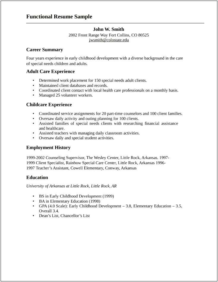 A Professional Youth Worker Resume Profile