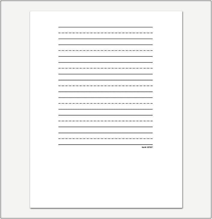 A4 Lined Paper Template Word Download