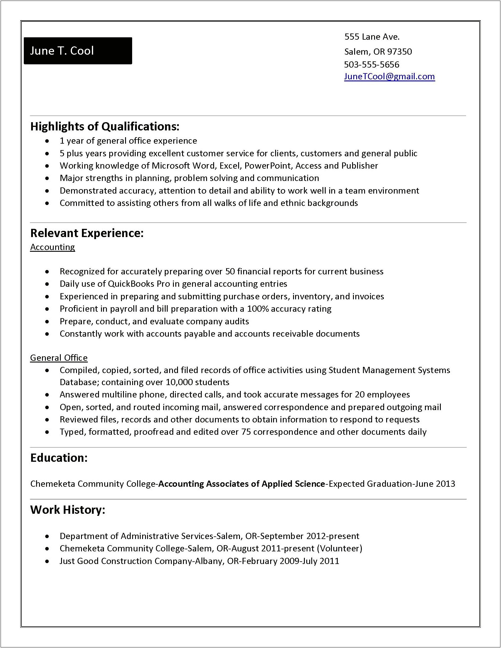 Ability To Use Multiline Phone System Skill Resume