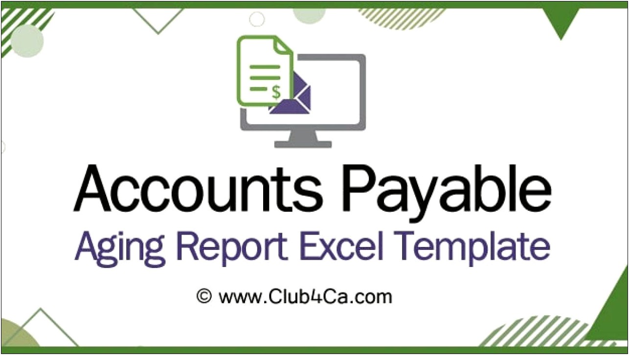 Accounts Payable And Receivable Template Excel Download