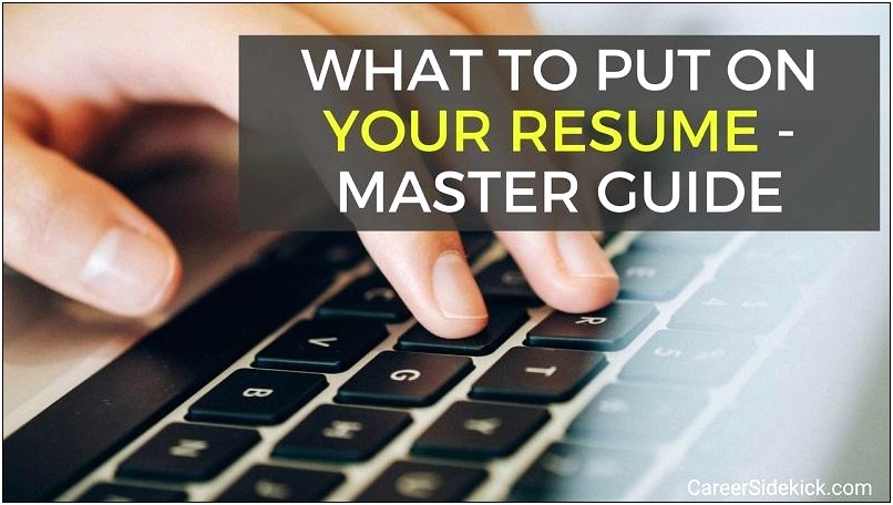 Activities To Put In Your Resume