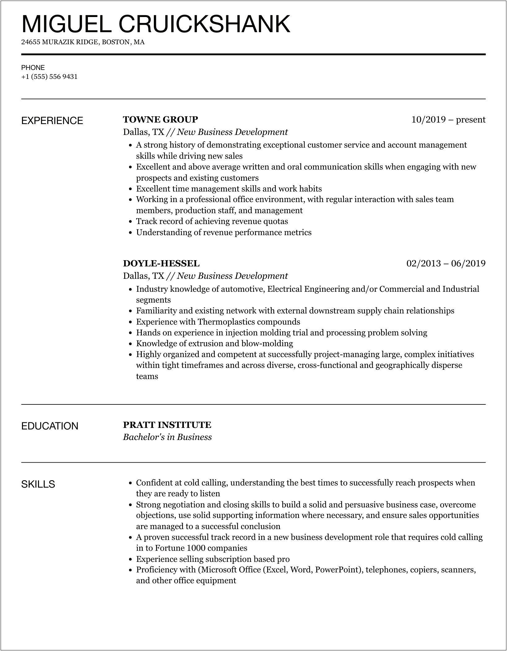 Add Start Up Business Experience On Resume