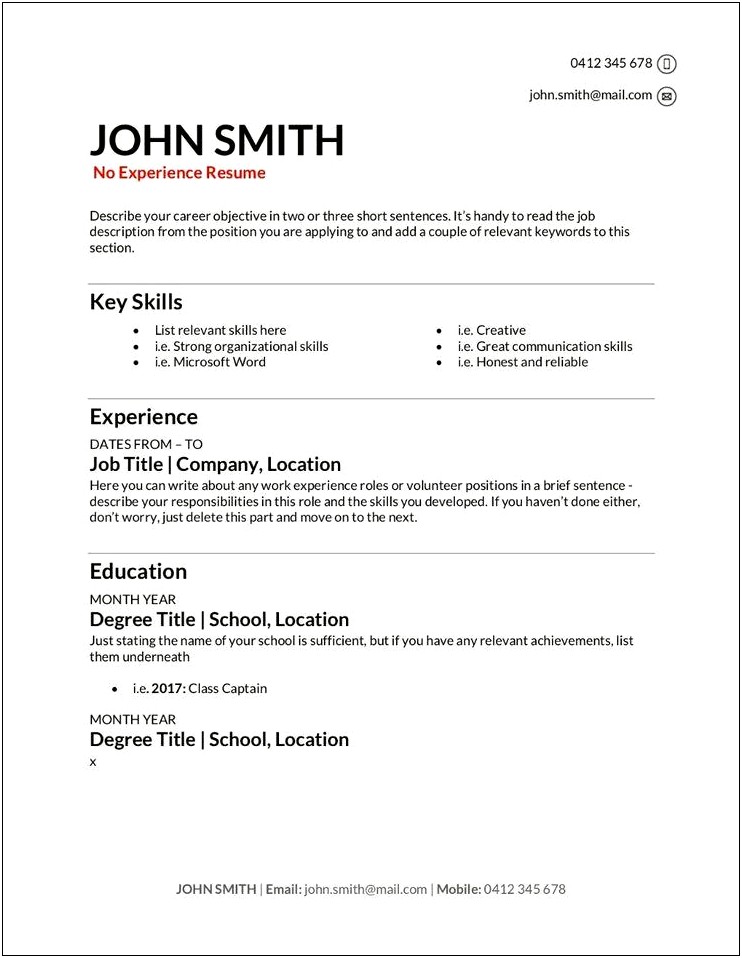 Adding Non Relevant Job Experience To A Resume