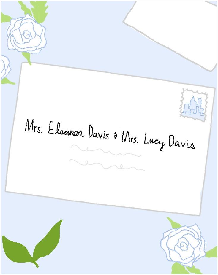Address Wedding Invitation With Both First Names