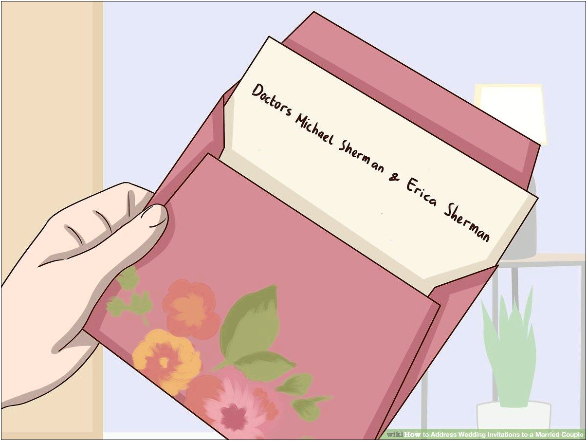 Addressing A Wedding Invitation To Married Couple