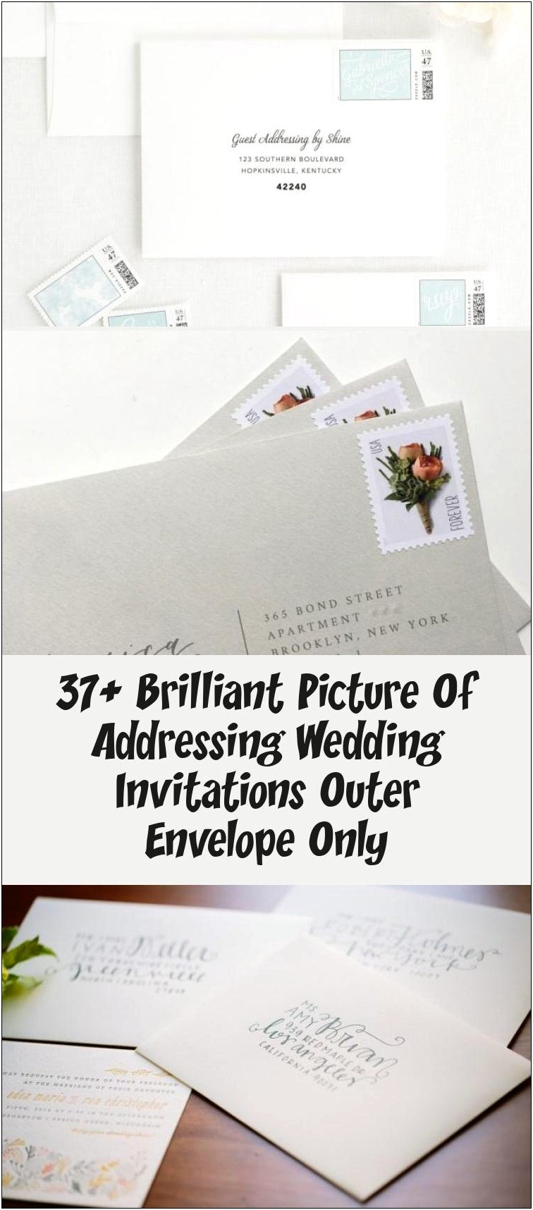 Addressing Wedding Invitations With Only An Outer Envelope