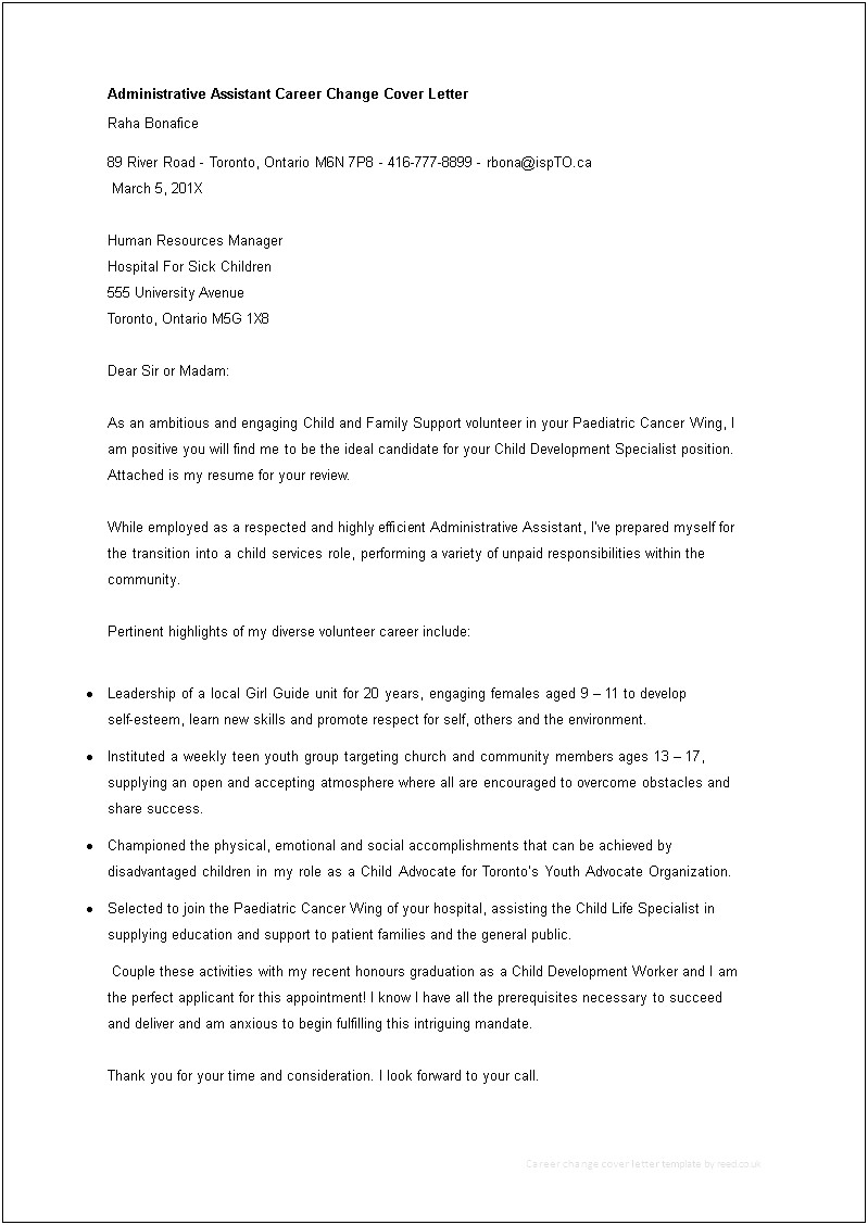 Administrative Assistant Resume And Cover Letter