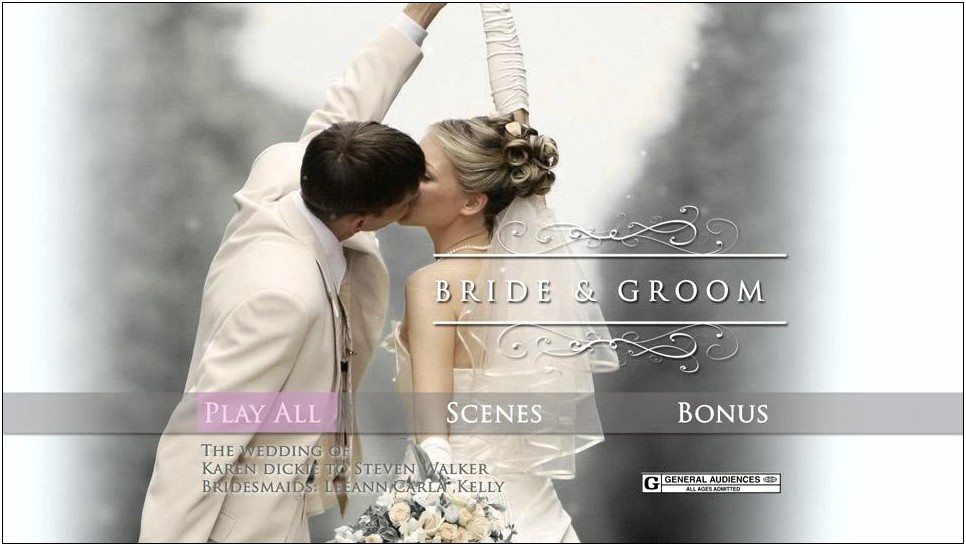 Adobe Encore Wedding Menu Templates Download
