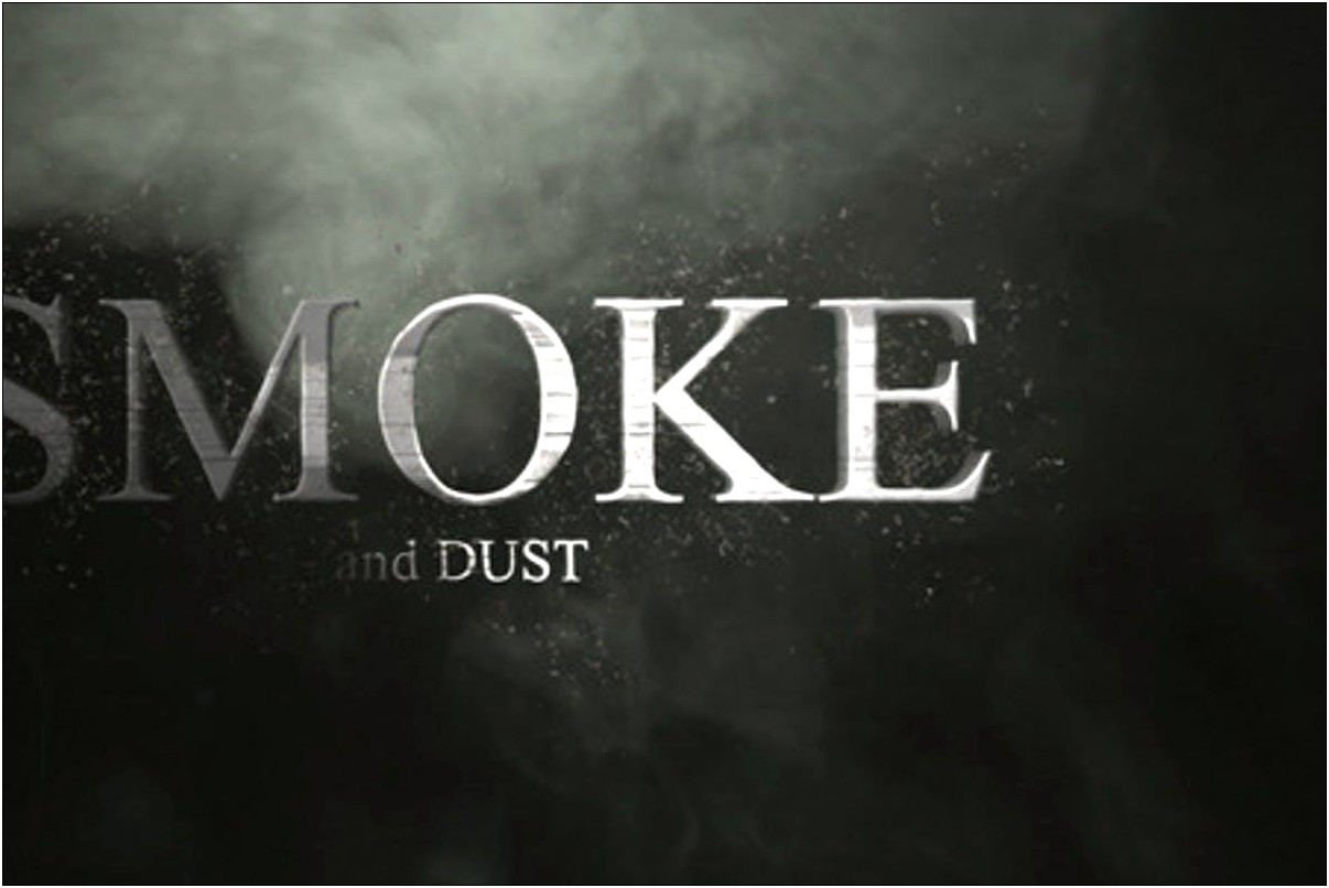 After Effects Smoke Text Template Download