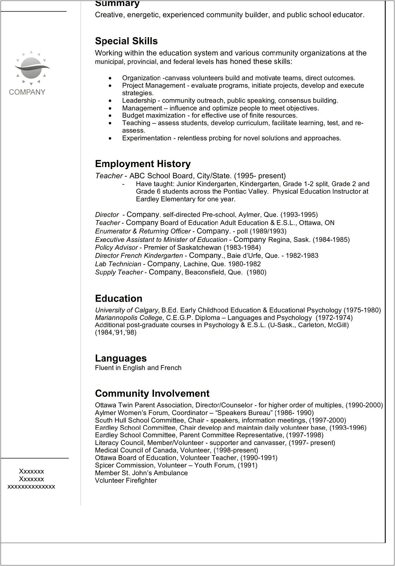 All Jobs On Resume Or Specific