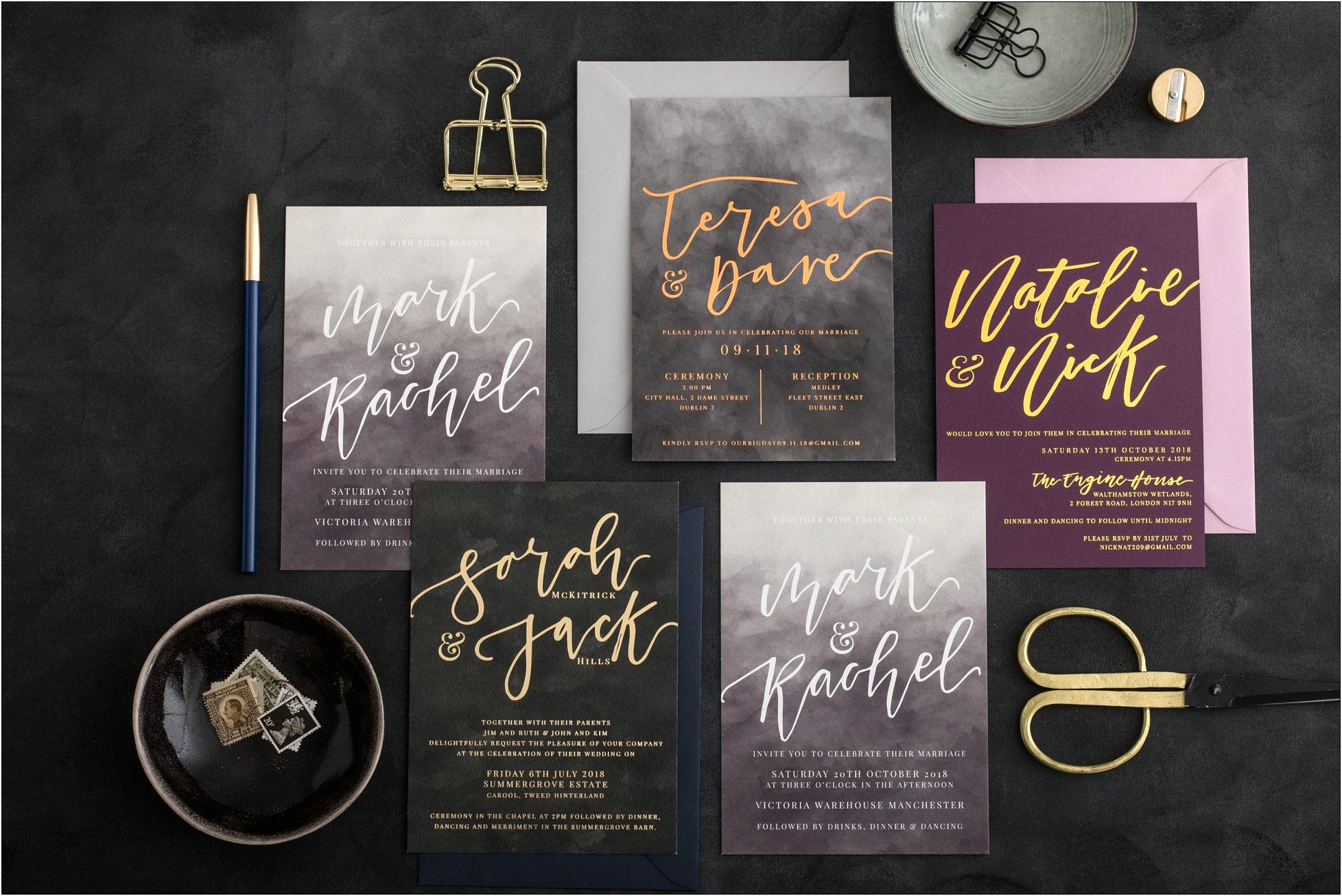 Alternative To Calligraphy For Wedding Invitations