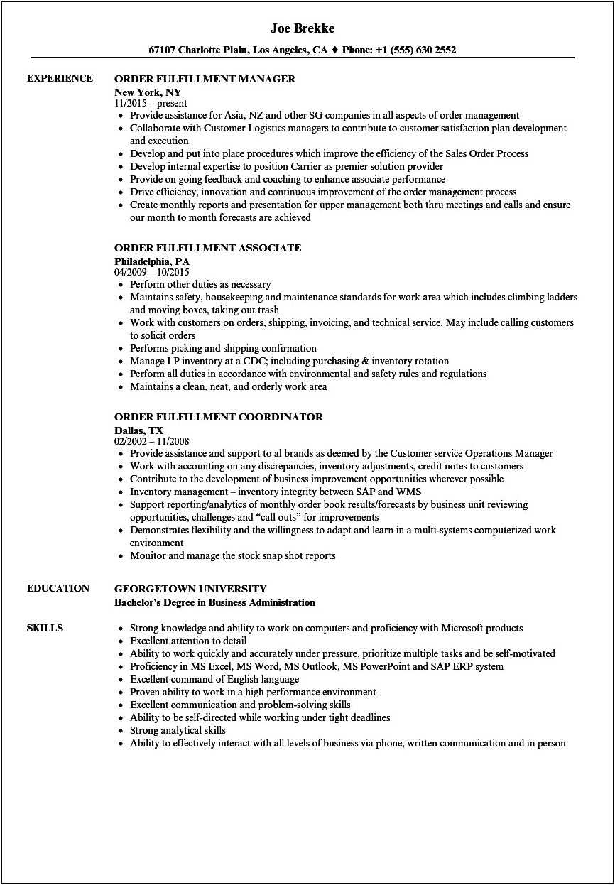 Amazon Sortation Associate Job Description Resume
