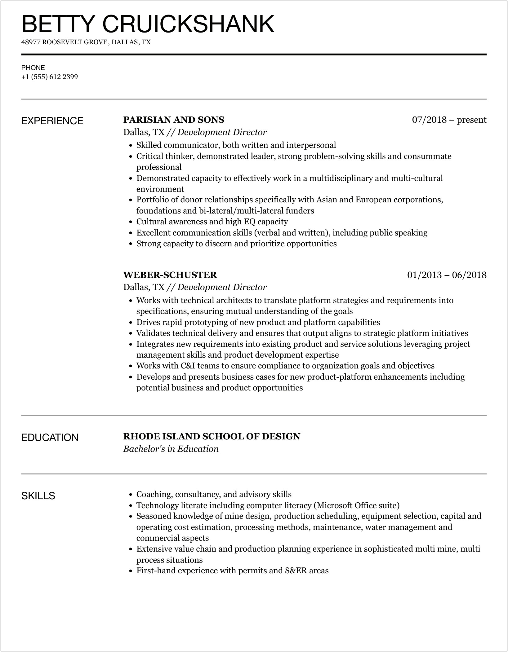 American Cancer Society Community Development Manager Resume