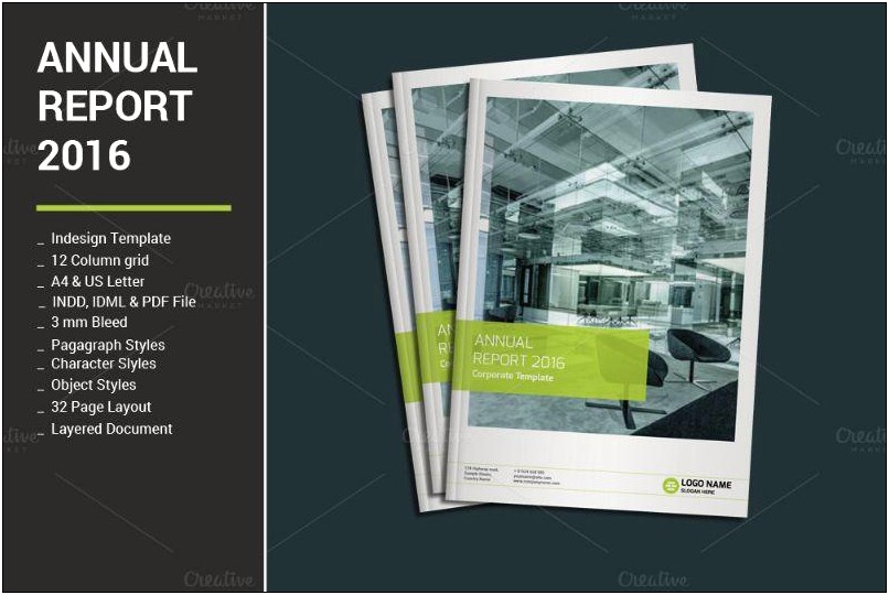 Annual Report Brochure Indesign Template Download