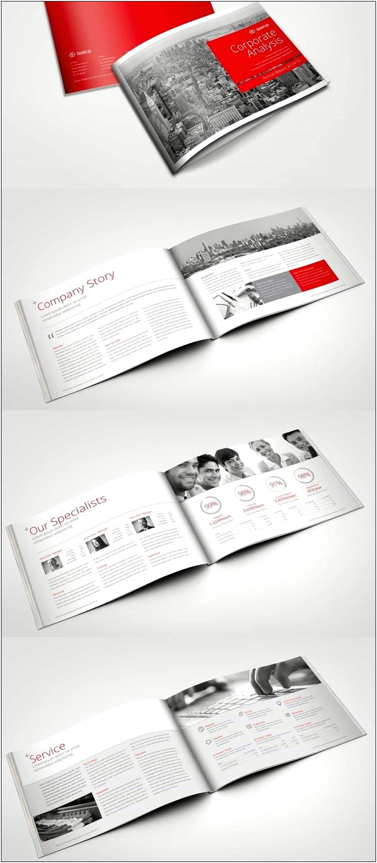 Annual Report Timeless Design Template Download