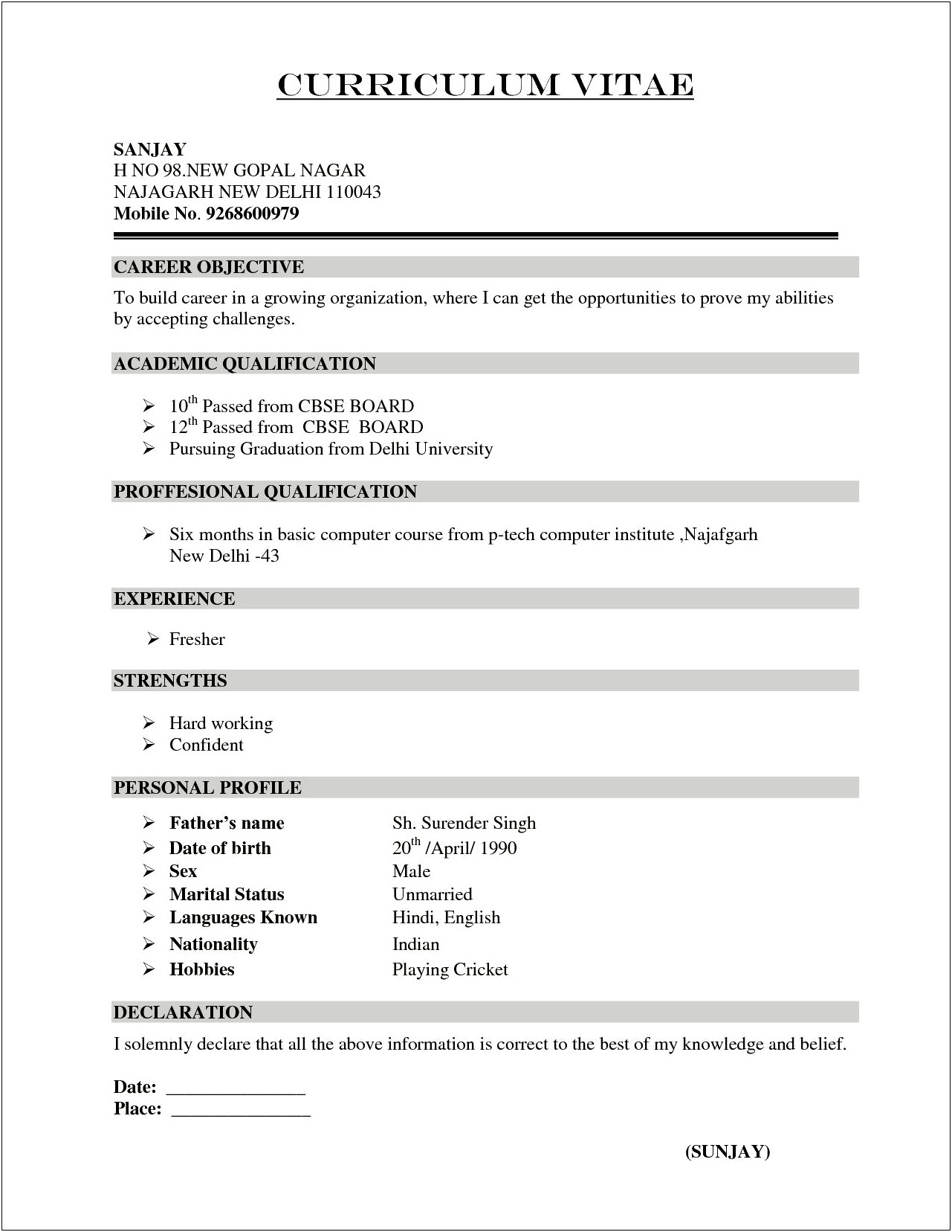 Another Word For Objective In Resume