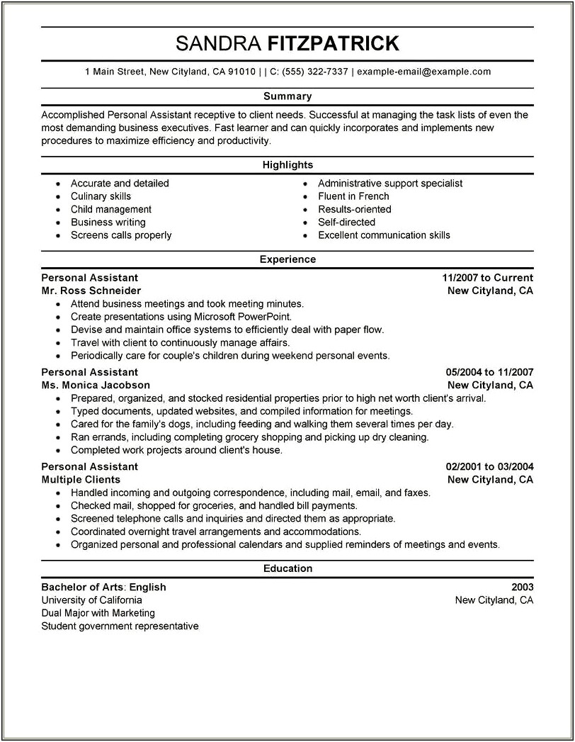 Another Word For Support In Resume