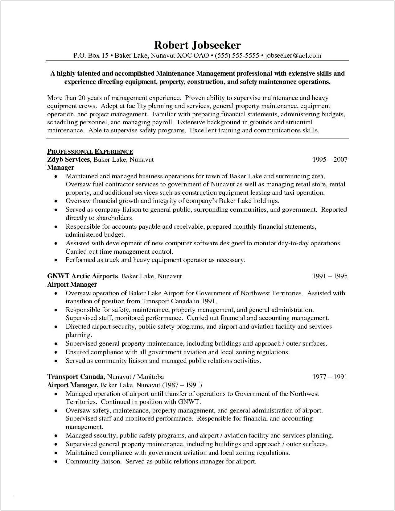 Apartment Complex Assistant Manager Resume Saved Money