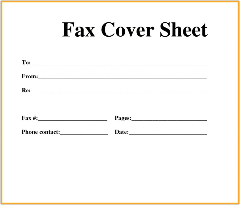 Apple Pages Fax Cover Sheet Template Download