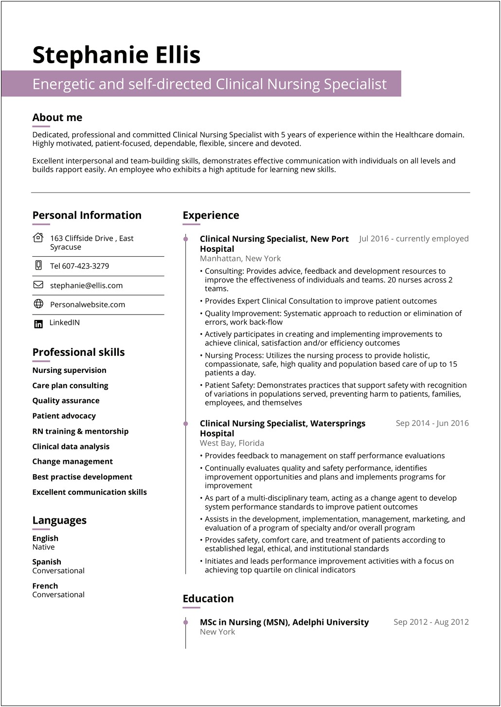 Applicant Tracking System Resume Template It