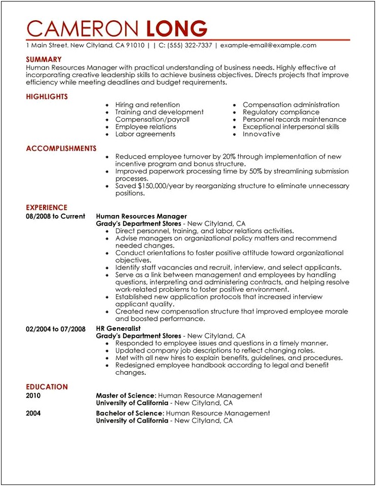 Application Development And Manager And Resume Not Sample