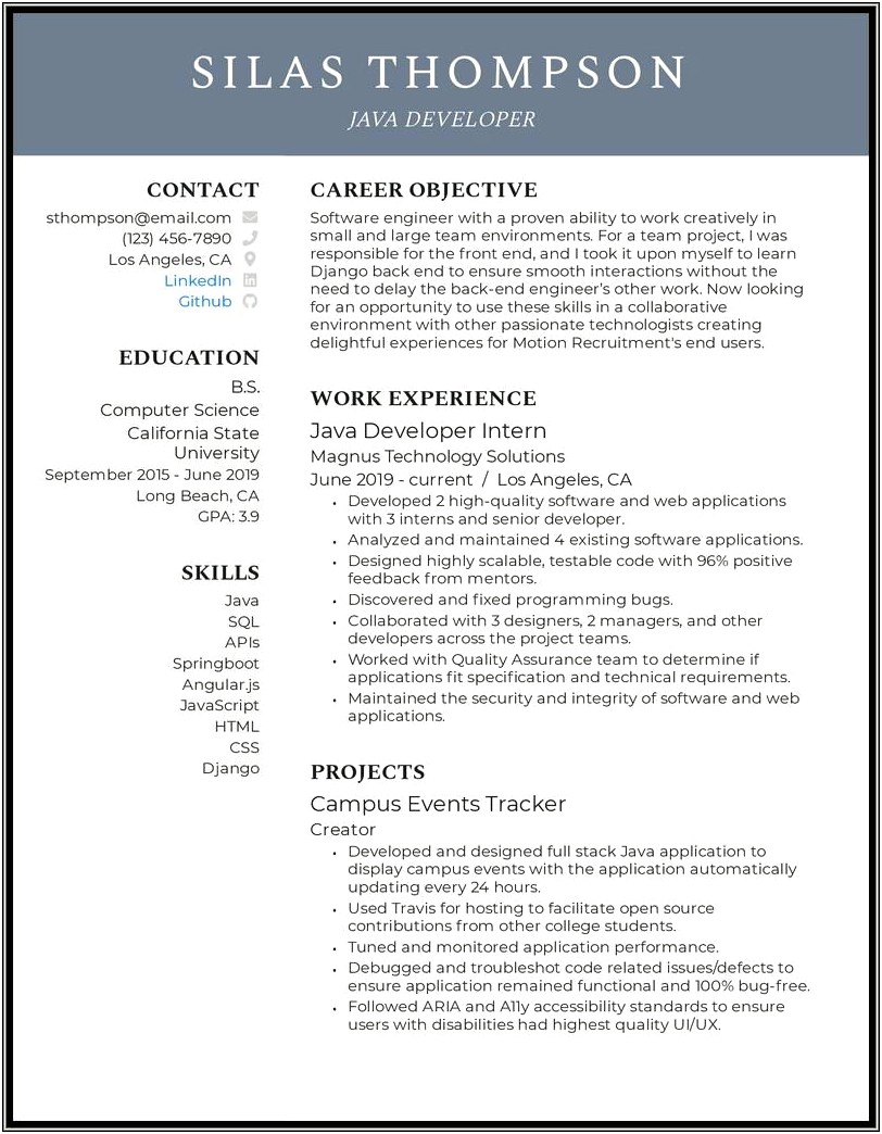 Applications Architect Objectives Resume Objective Livecareerlivecareer