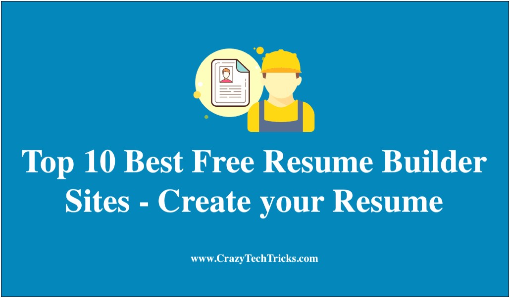 Are There Really Any Free Resume Builders
