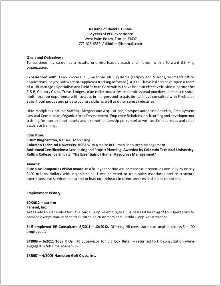 Assistant Big Box Store Manager In Training Resume