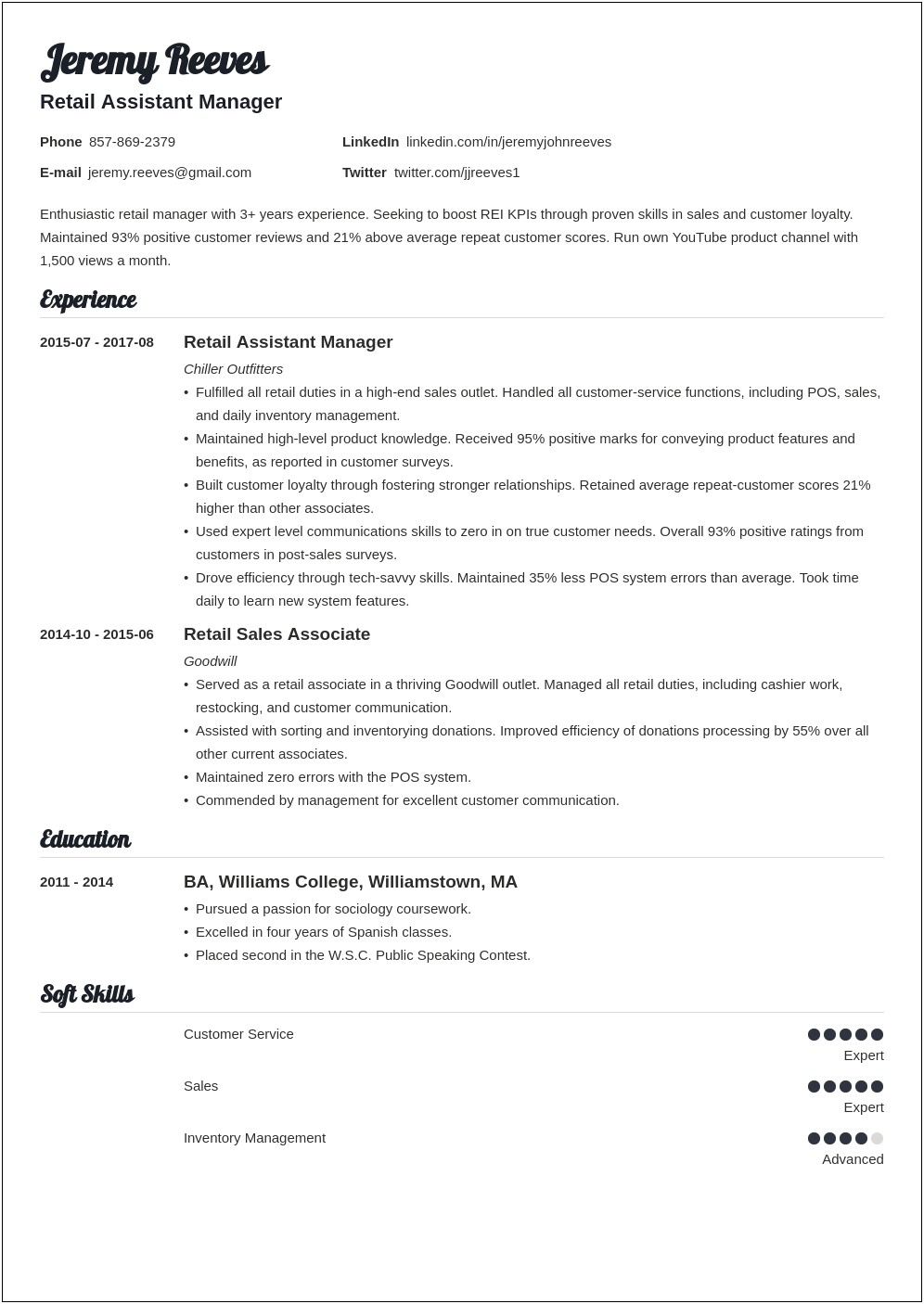 Assistant General Manager Of Auto Dealership Resume Objective