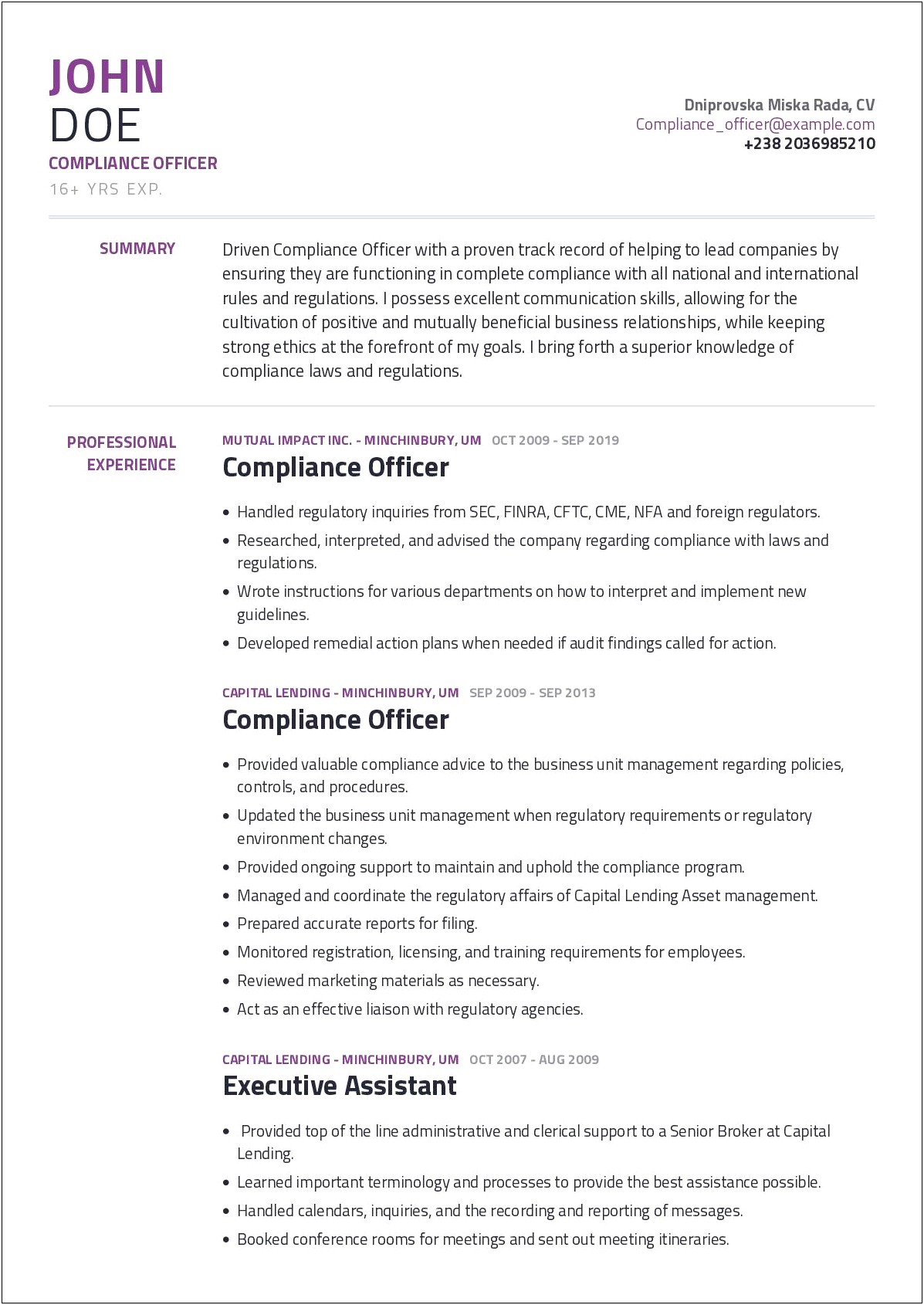 Ats Resume Template Word Resume Compliance