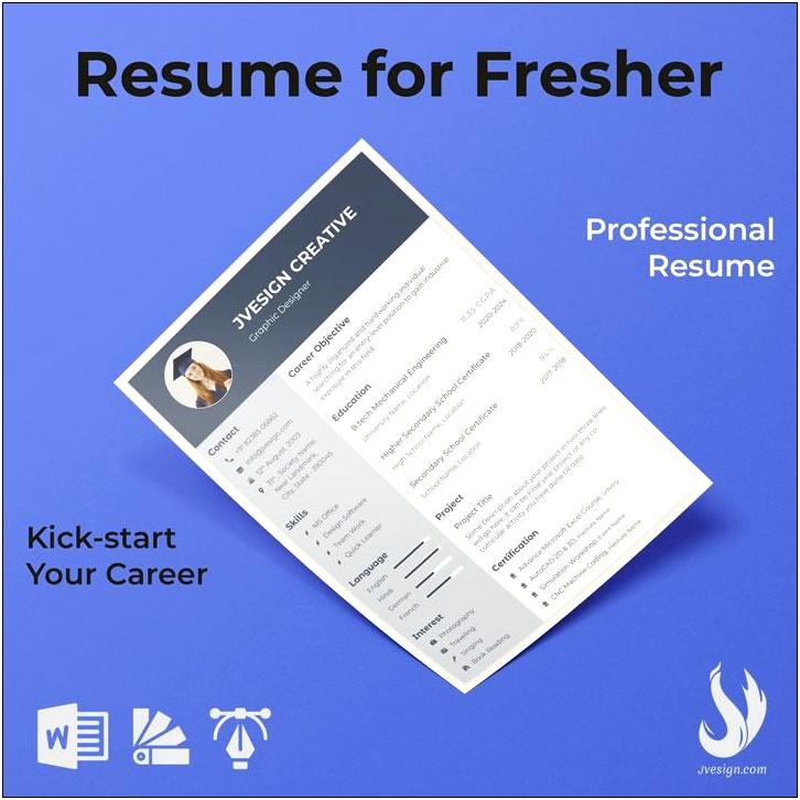 Attractive Fresher Resume Templates Free Download