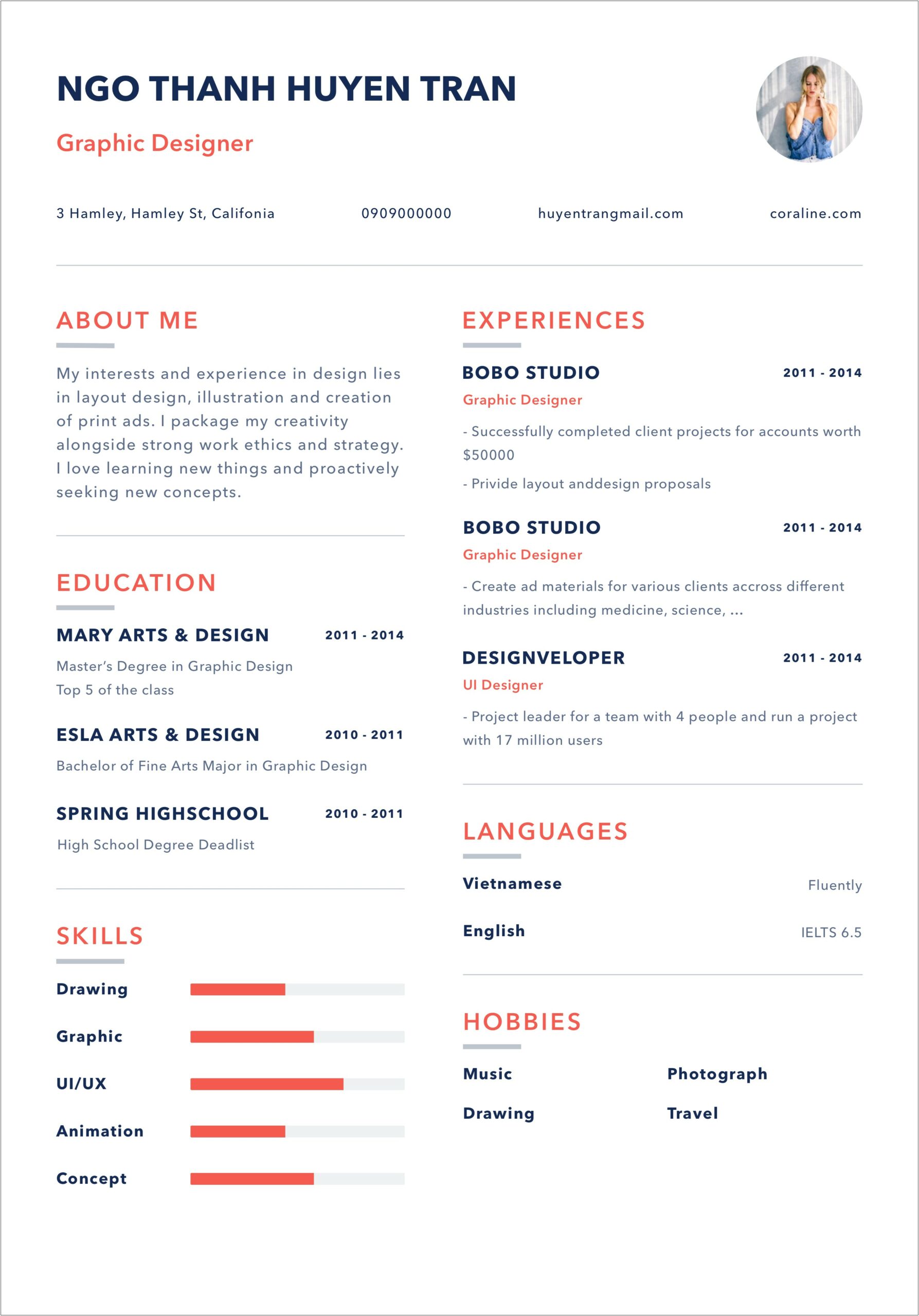 Attractive Resume Templates For Freshers Free Download