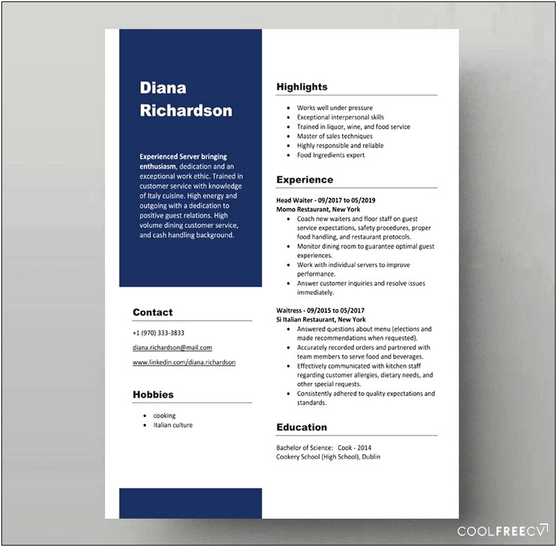 Attractive Resume Templates Free Download For Libreoffice