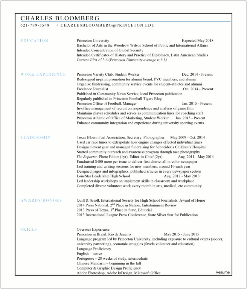 Attractive Soccer Resume Templates Free Download