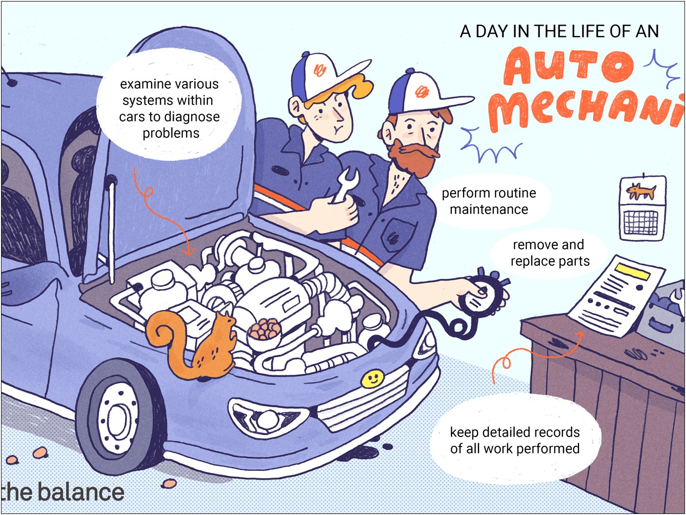 Auto Mechanic Skills And Abilities Resume