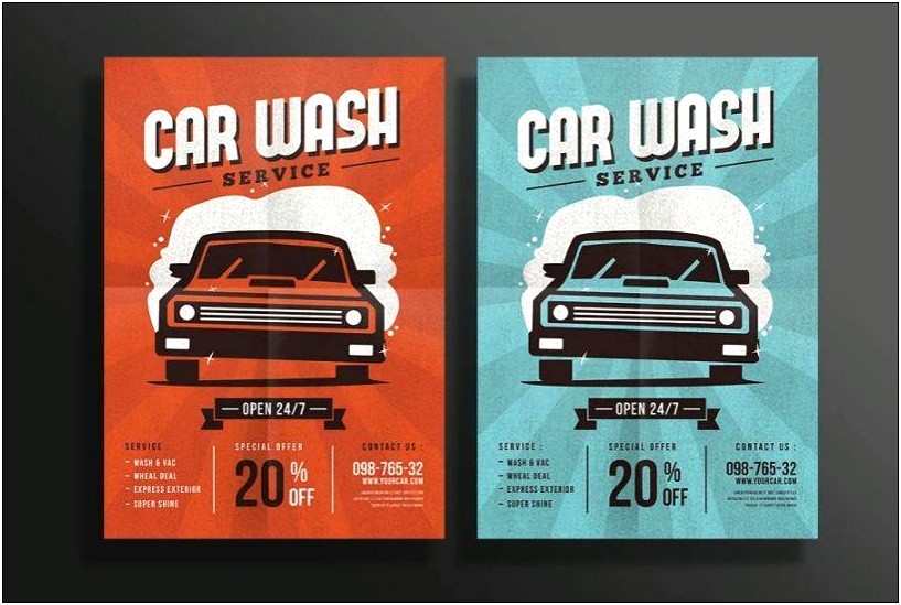 Auto Spa Car Wash Auto Detail Template Download