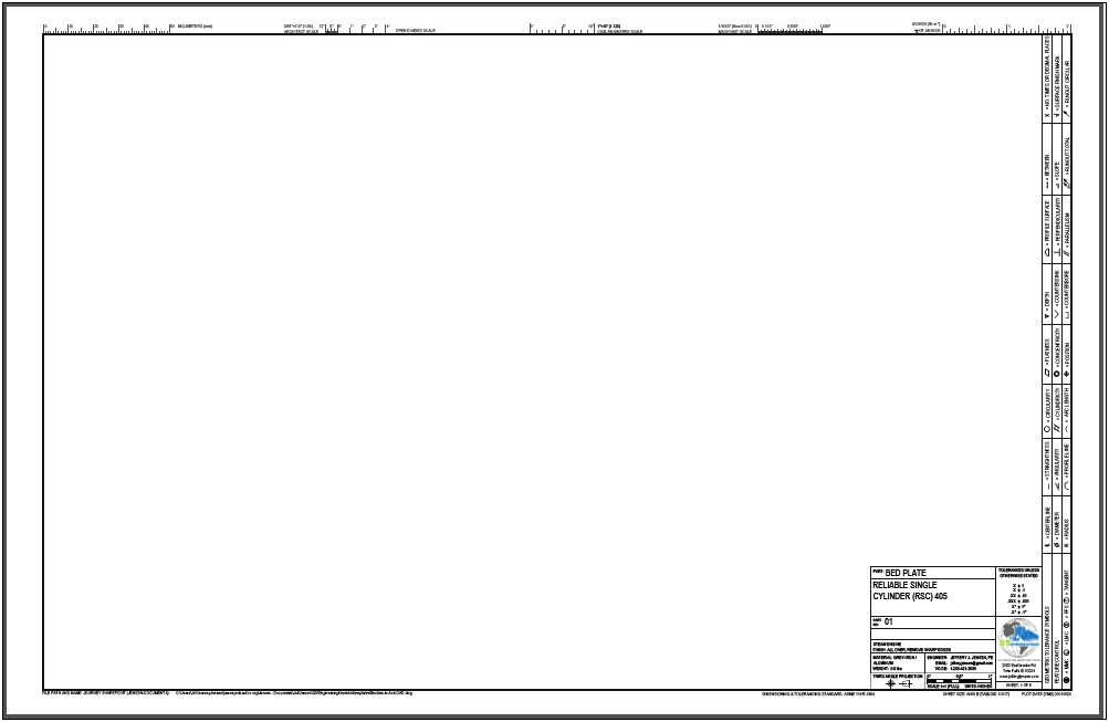 Autocad Title Block Template 11x17 Download