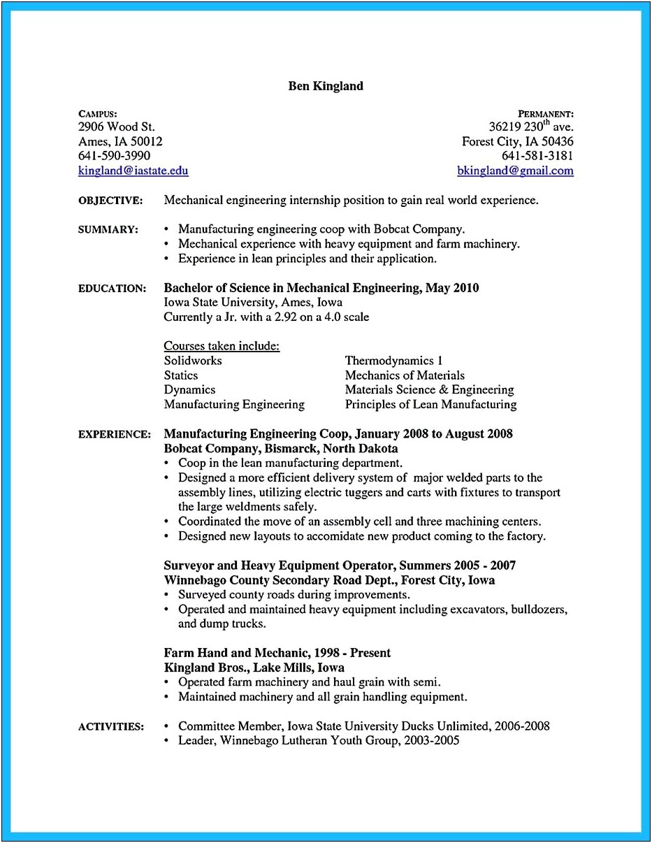 Automotive Technician Resume Cover Letter Examples