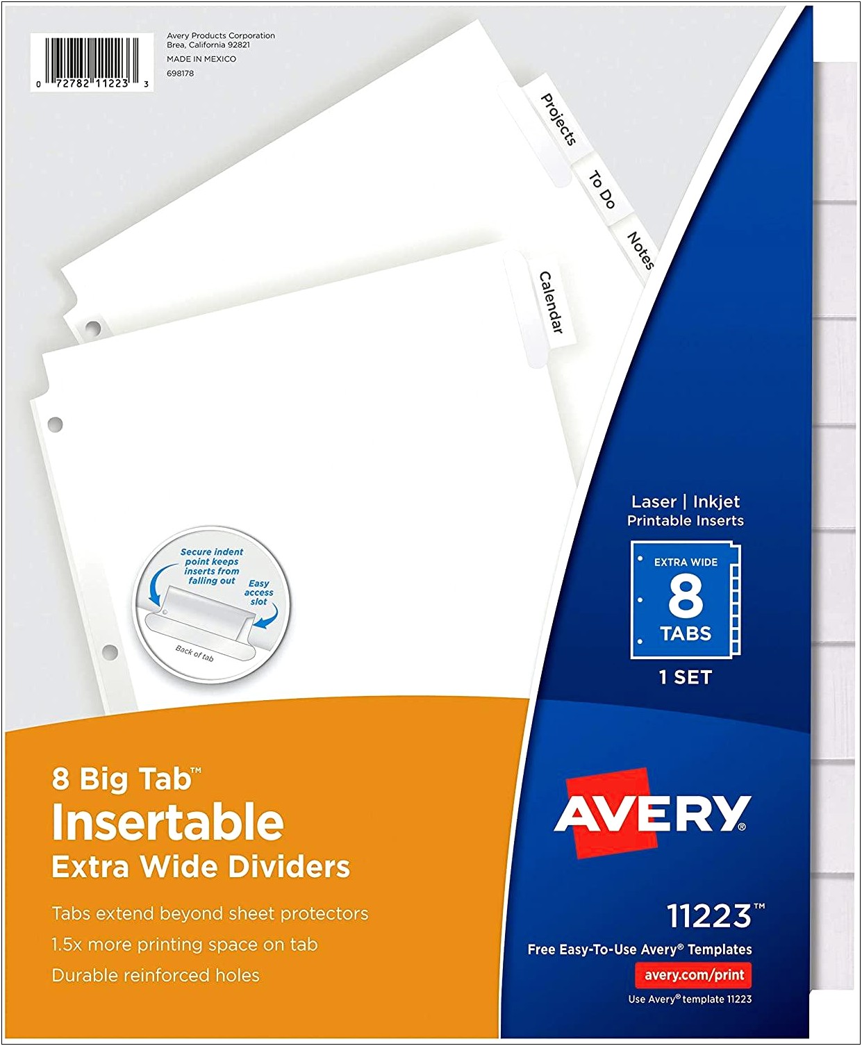Avery 8 Tab Divider Template Download