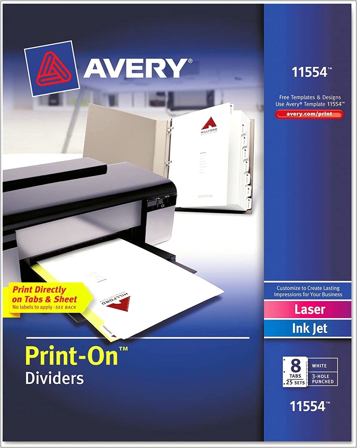 Avery 8 Tab Label Template Download