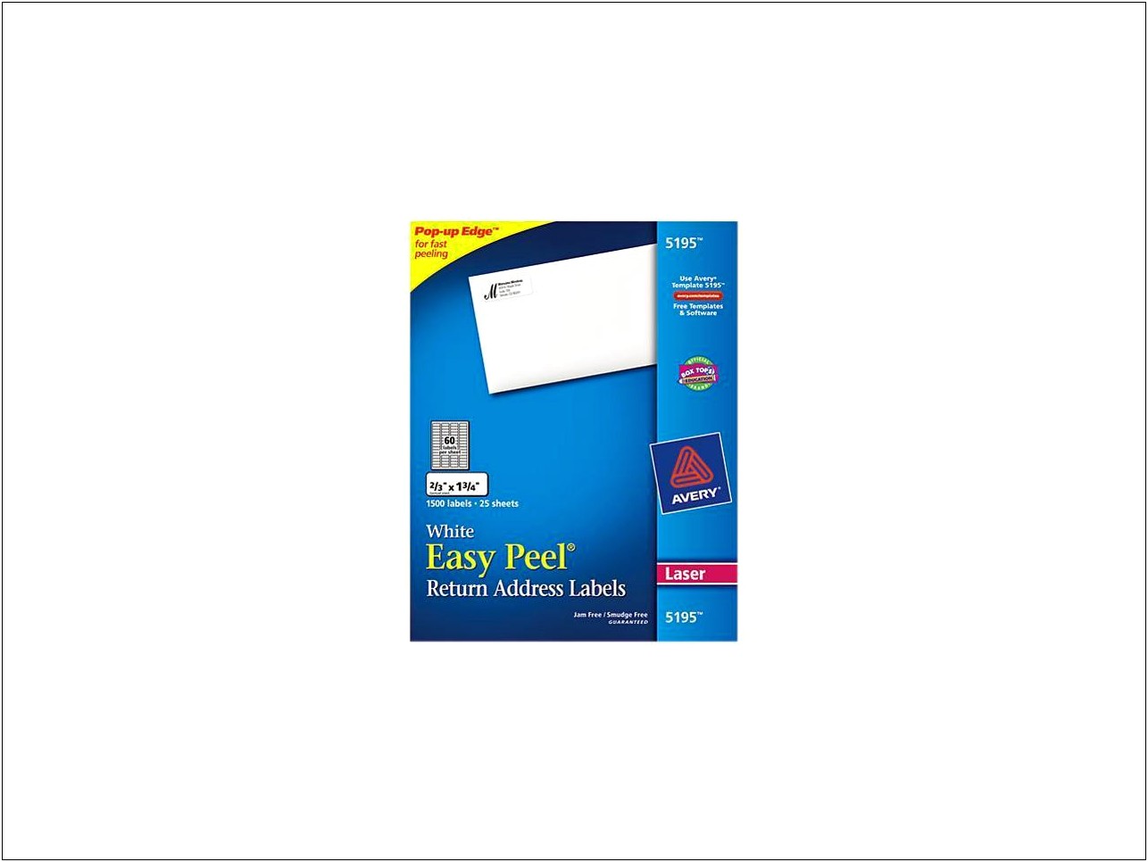 Avery Easy Peel Labels 5195 Download Template